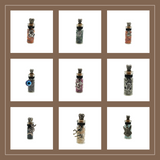 Crystal Chip Bottle Intention Pendant Necklaces - Many Varieties