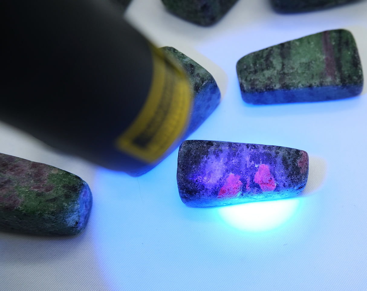 Tumbled Ruby Zoisite Cubed Stones