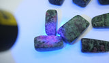 Tumbled Ruby Zoisite Cubed Stones