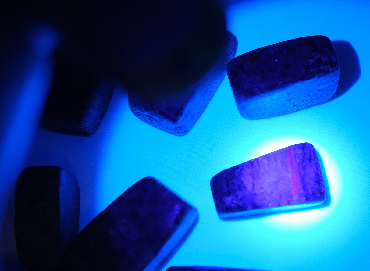 Tumbled Ruby Zoisite Cubed Stones
