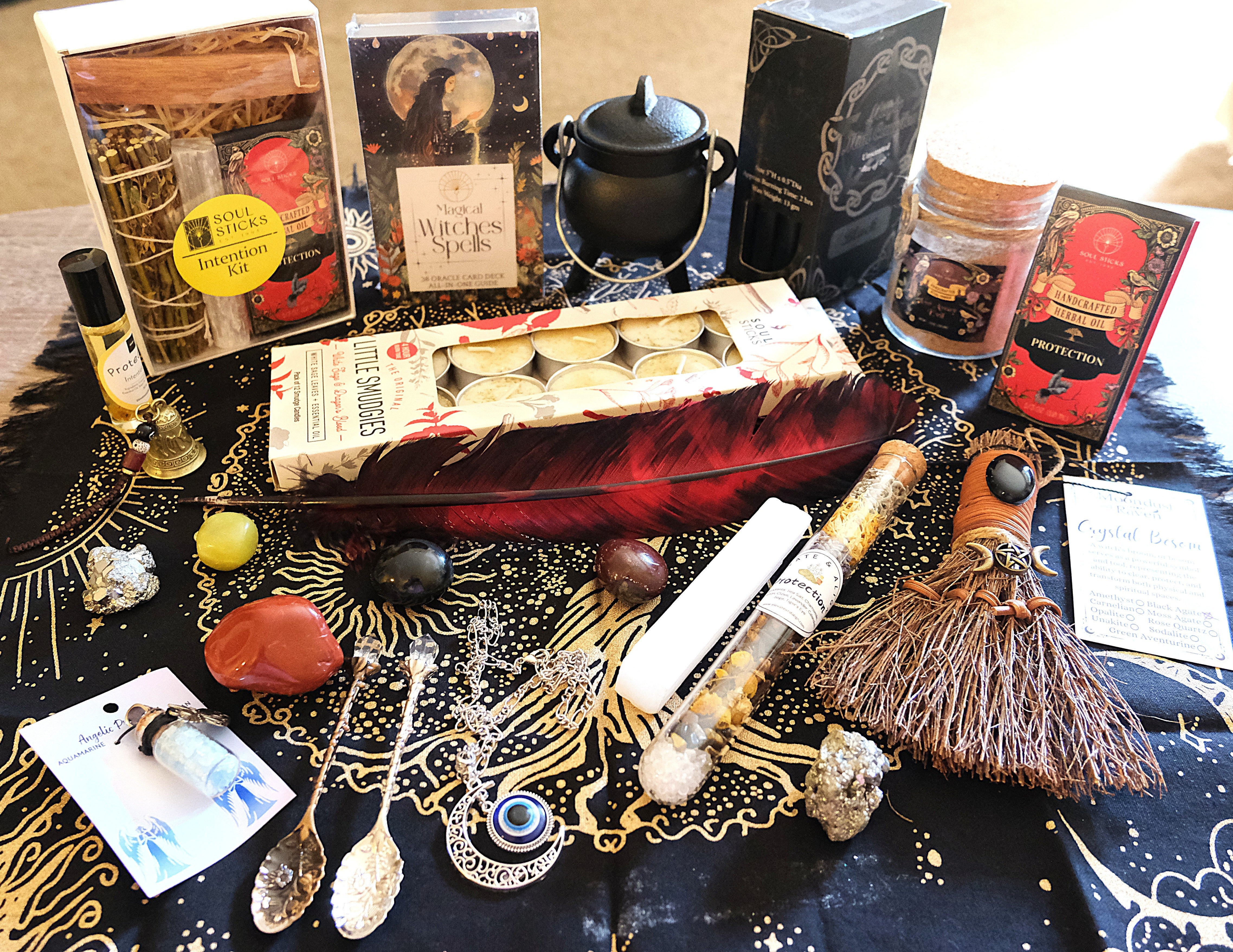 Witch Box Set | Personalized Witchcraft Kit with Crystals, Candles