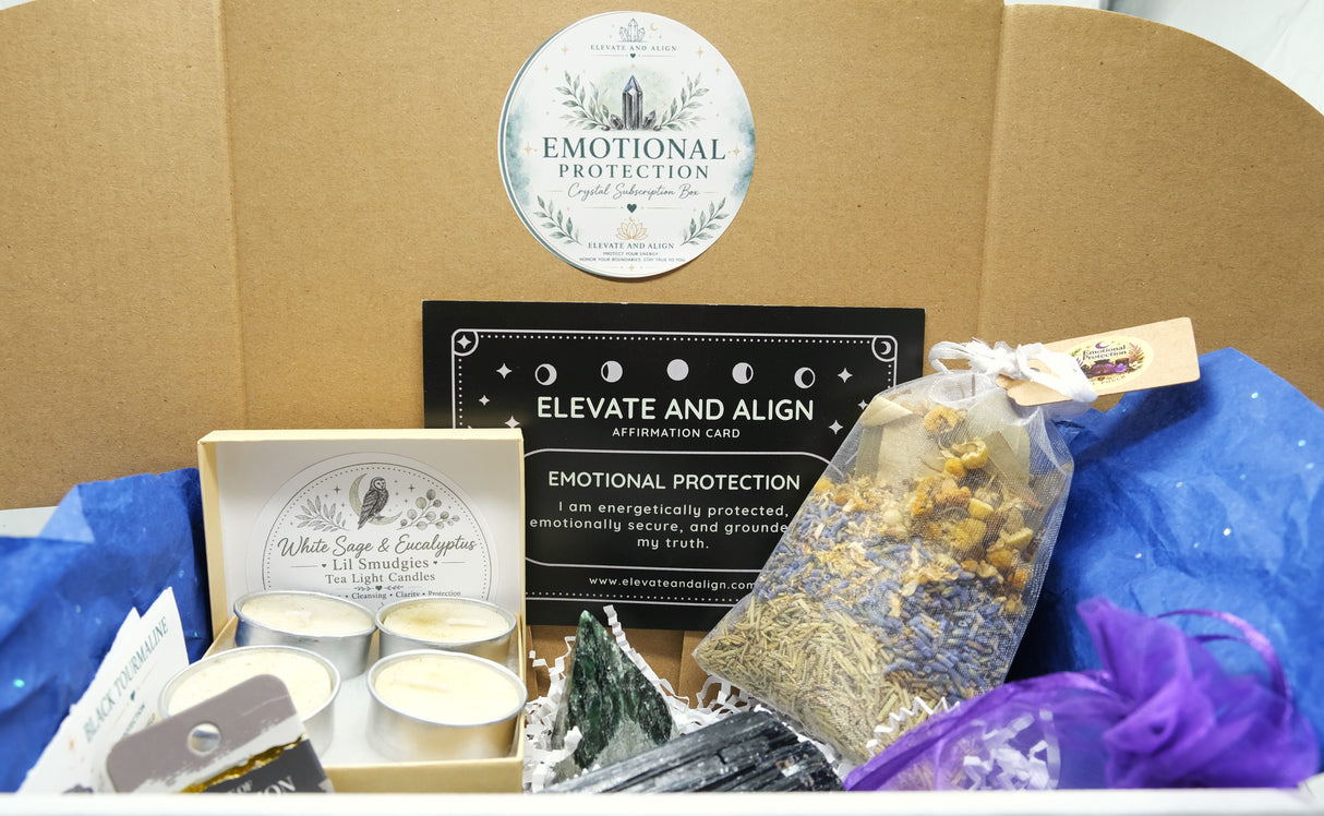 Curated Crystal & Spiritual Wellness Box | 12 Themes Available | Crystals, Herbs, Spiritual Tools & Self-Care Gifts