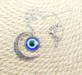 Evil Eye Pendant Necklace – 18 to 20" Chain | Protection • Intuition • Style