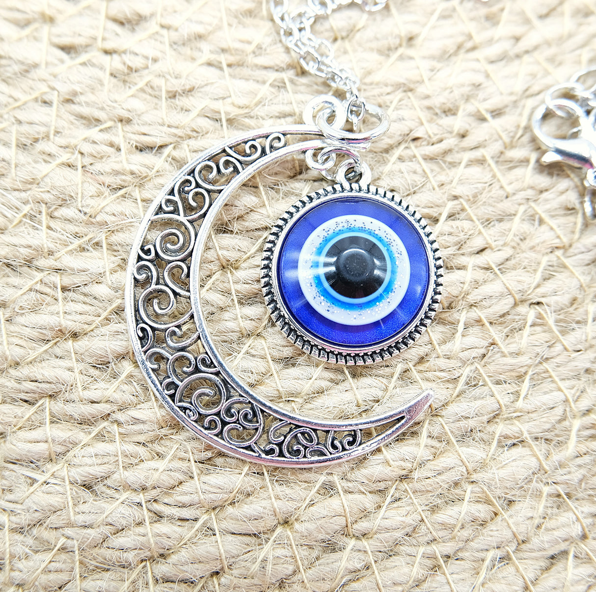 Evil Eye Pendant Necklace – 18 to 20" Chain | Protection • Intuition • Style