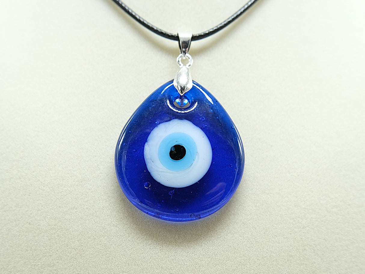 Evil Eye Teardrop Pendant Necklace