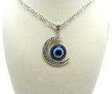 Evil Eye Pendant Necklace on 20" Chain | Protection • Intuition