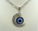 Evil Eye Pendant Necklace on 20" Chain | Protection • Intuition