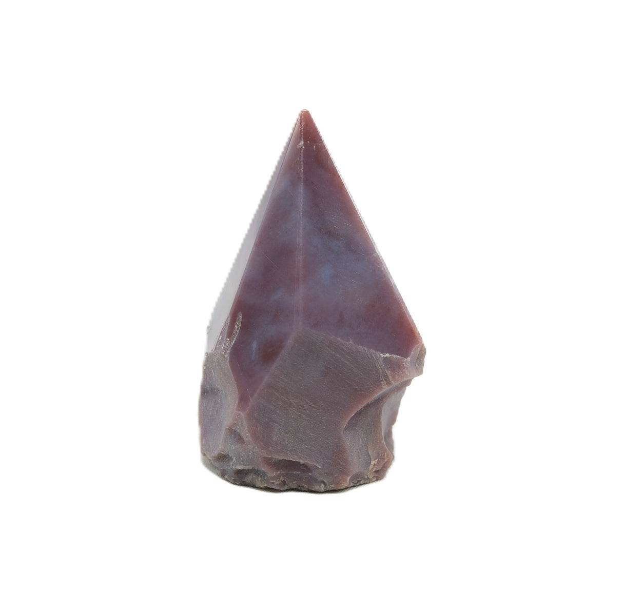Natural Fancy Jasper Crystal Point with Raw Base