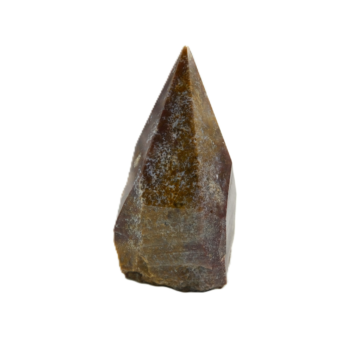 Natural Fancy Jasper Crystal Point with Raw Base