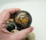 Feather Agate Sphere – 50 mm – Stone of Peace, Protection & Transformation