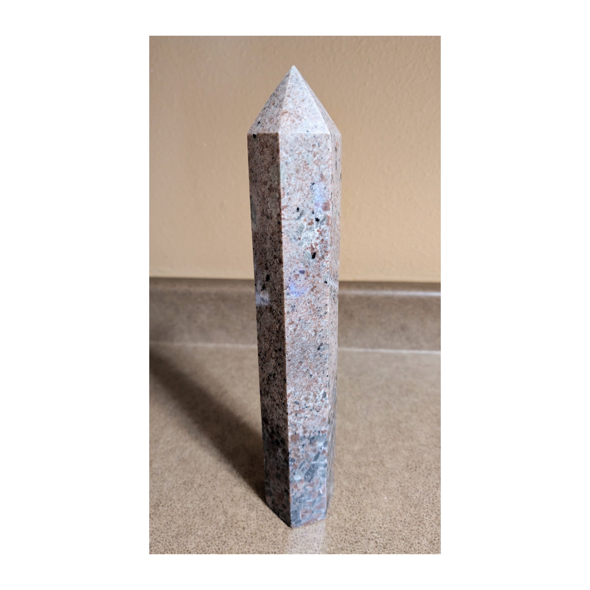 Large Flame Stone UV‑Reactive Obelisk Towers – 12 Inches - Several Varieties