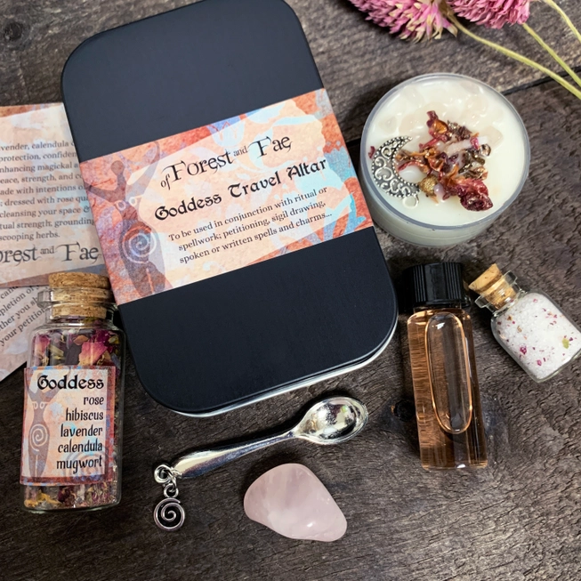 Goddess Travel Altar | Witch Kit For Manifestation and Spells