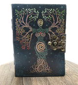 Goddess Tree of Life Leather Blank Pages Journal | Spell Book | Journaling | Diary