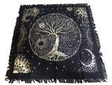 Golden Tree Of Life 18 x 18 Altar Cloth