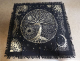 Golden Tree Of Life 18 x 18 Altar Cloth