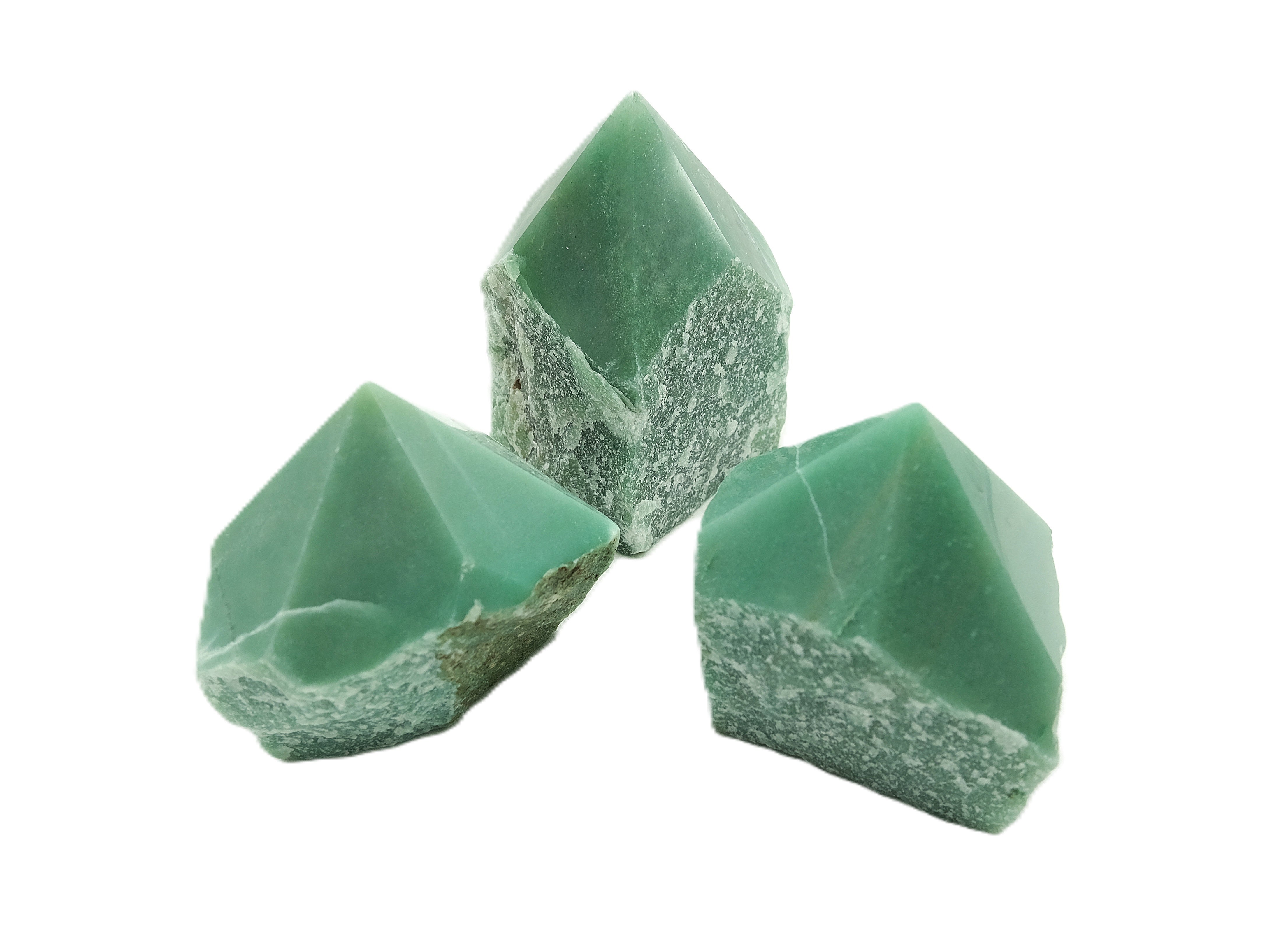 Green Aventurine Polished Point with Flat Base