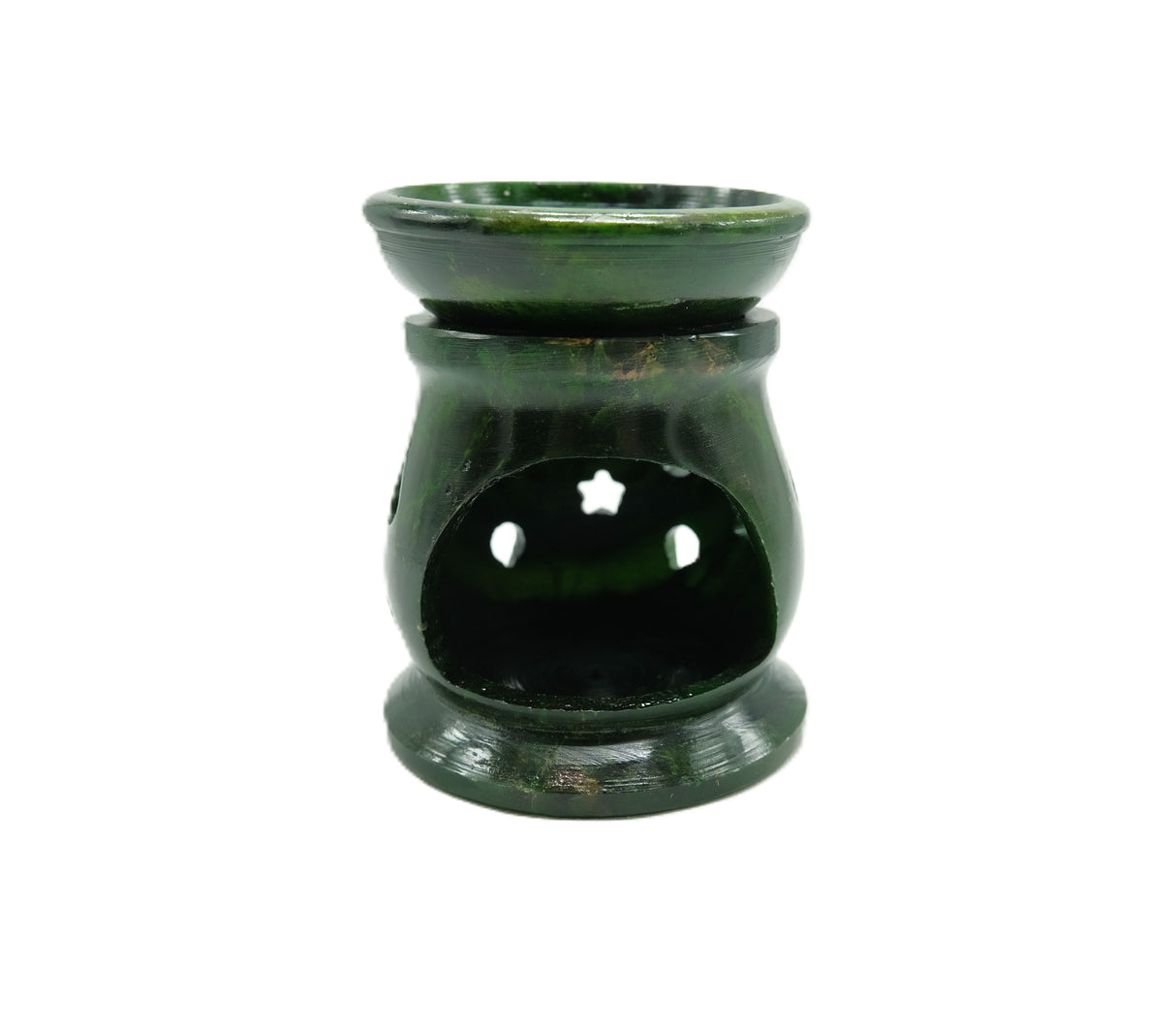 Soapstone Aroma Lamp 3" | Tealight | Diffuser Oil | Red or Green
