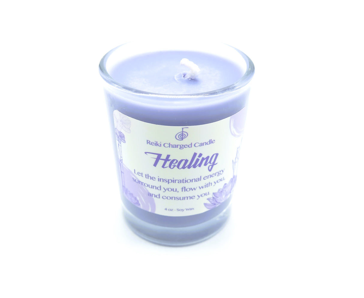 Healing Reiki Charged Intention Candle | Vegan | Soy Candles