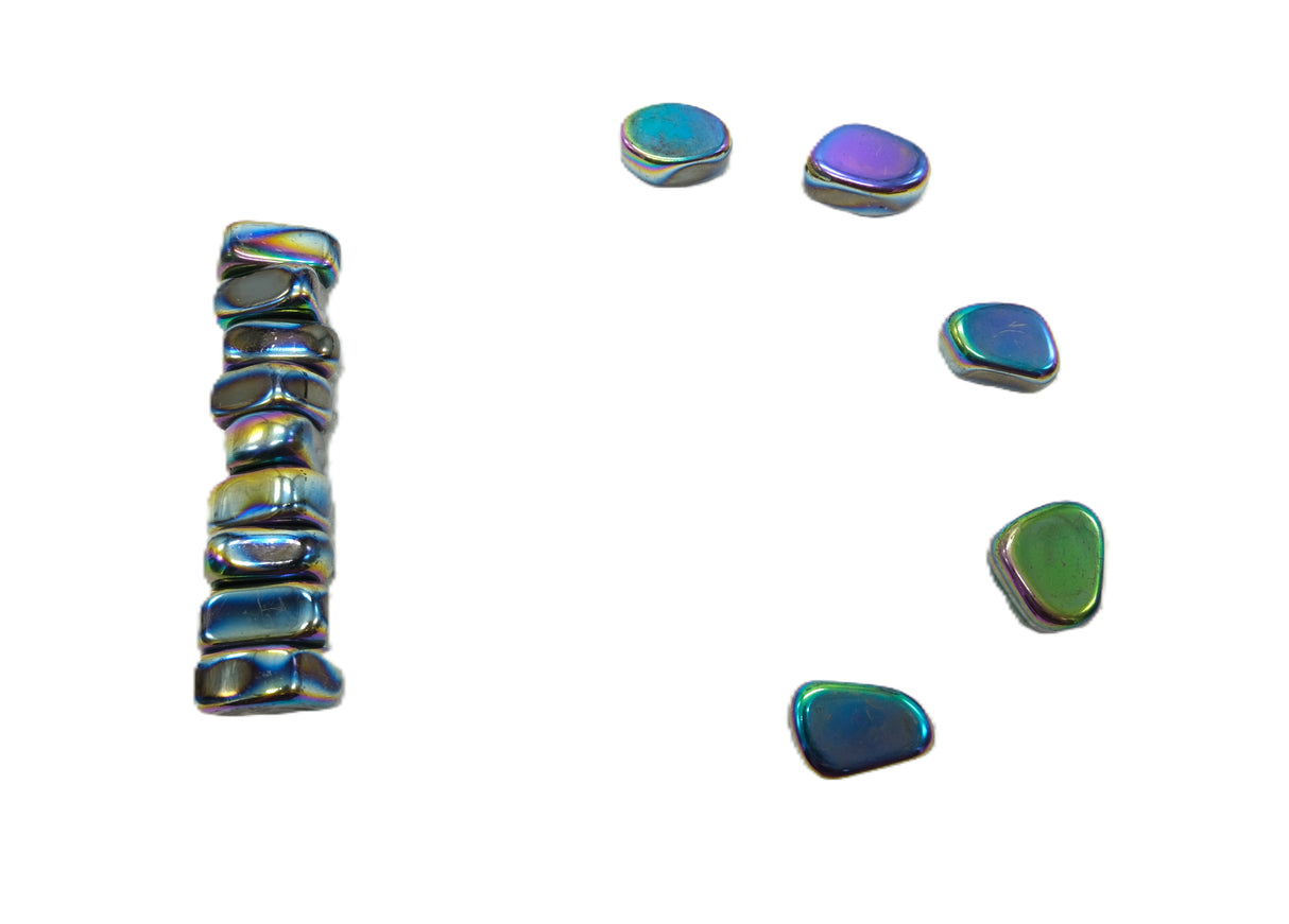Hematite Rainbow Tumbled Stones 15 to 25 mm | Grounding • Protection • Strength