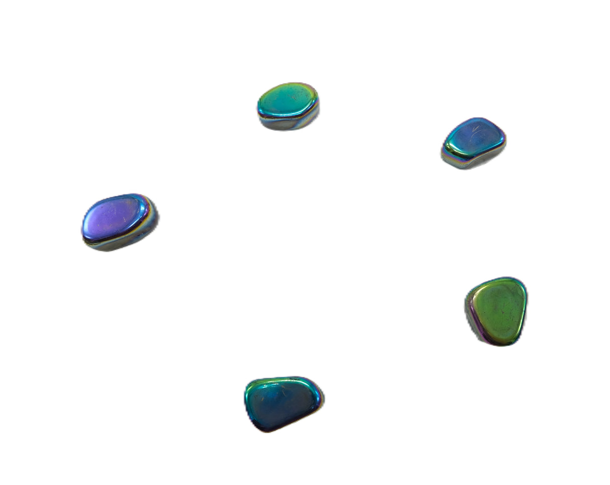 Hematite Rainbow Tumbled Stones 15 to 25 mm | Grounding • Protection • Strength