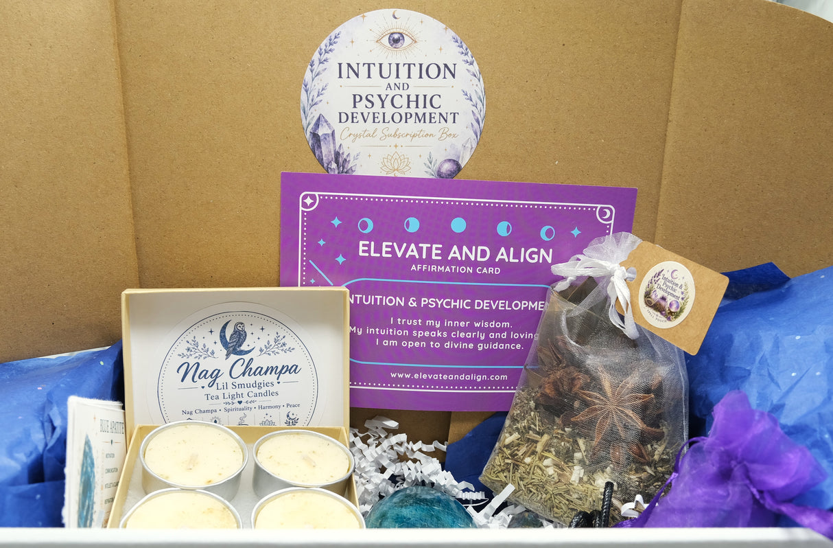 Curated Crystal & Spiritual Wellness Box | 12 Themes Available | Crystals, Herbs, Spiritual Tools & Self-Care Gifts