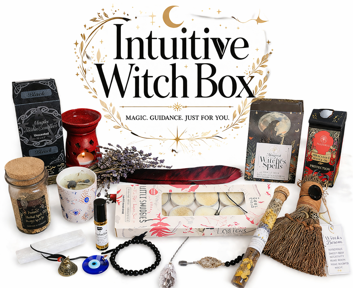 Witch Box Set | Personalized Witchcraft Kit with Crystals, Candles, and More