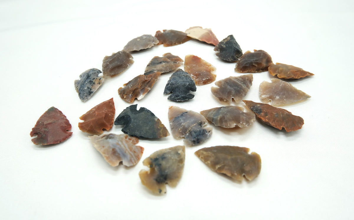 Natural Jasper Arrowhead – 1.25 to 1.75 Inch Carved Stone Arrowhead