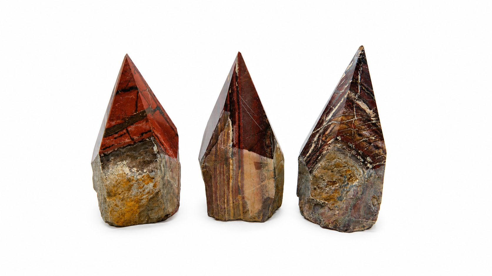 Natural Polished Crystal Point With Raw Base