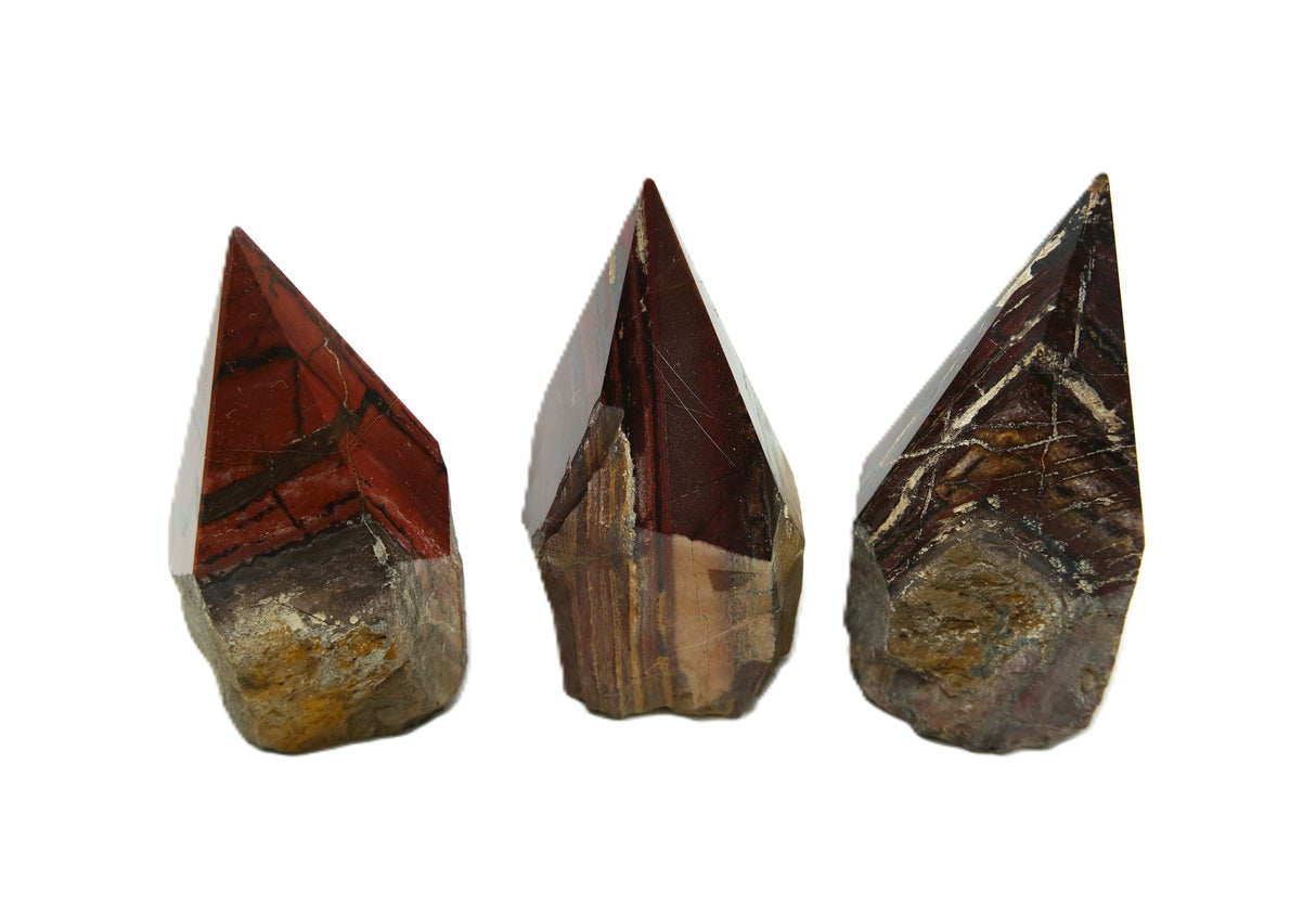 Natural Polished Crystal Point With Raw Base