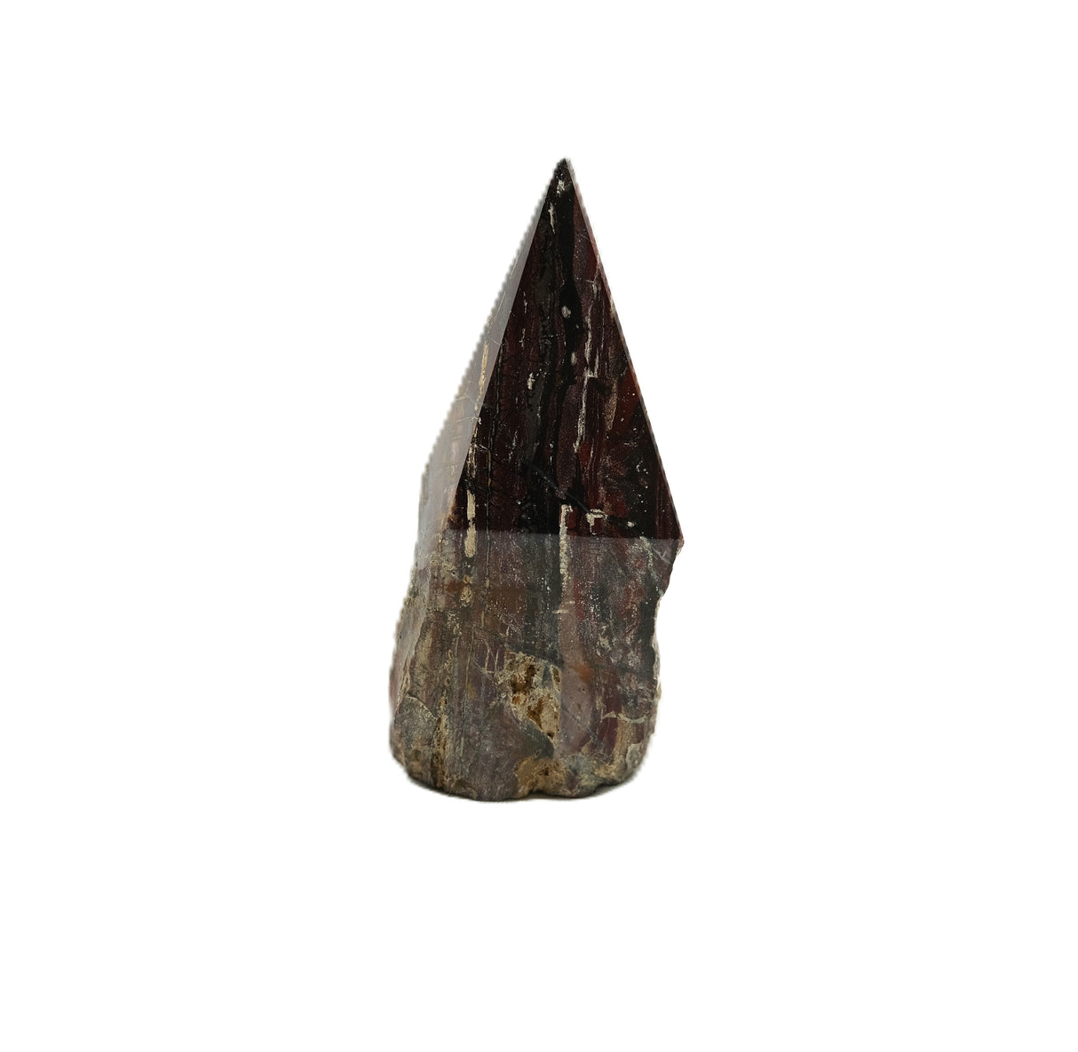 Natural Polished Crystal Point With Raw Base