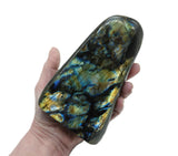 Large Polished Labradorite | 928 g | Standing Flat Base