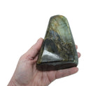 Large Polished Labradorite | 928 g | Standing Flat Base