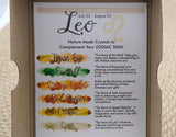 Zodiac Crystal Gift Set | Box of 6 Gemstones That Correspond With Your Zodiac Sign