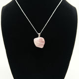 Lithium Quartz Tumbled Pendant Necklace on 18' Italian Sterling Silver Chain