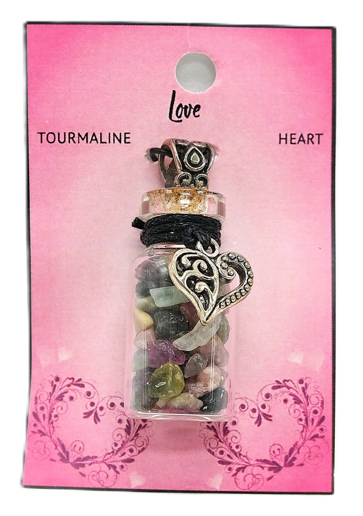 Crystal Chip Bottle Intention Pendant Necklaces - Many Varieties