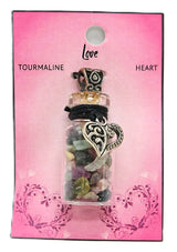 Crystal Chip Bottle Intention Pendant Necklaces - Many Varieties