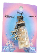 Crystal Chip Bottle Intention Pendant Necklaces - Many Varieties