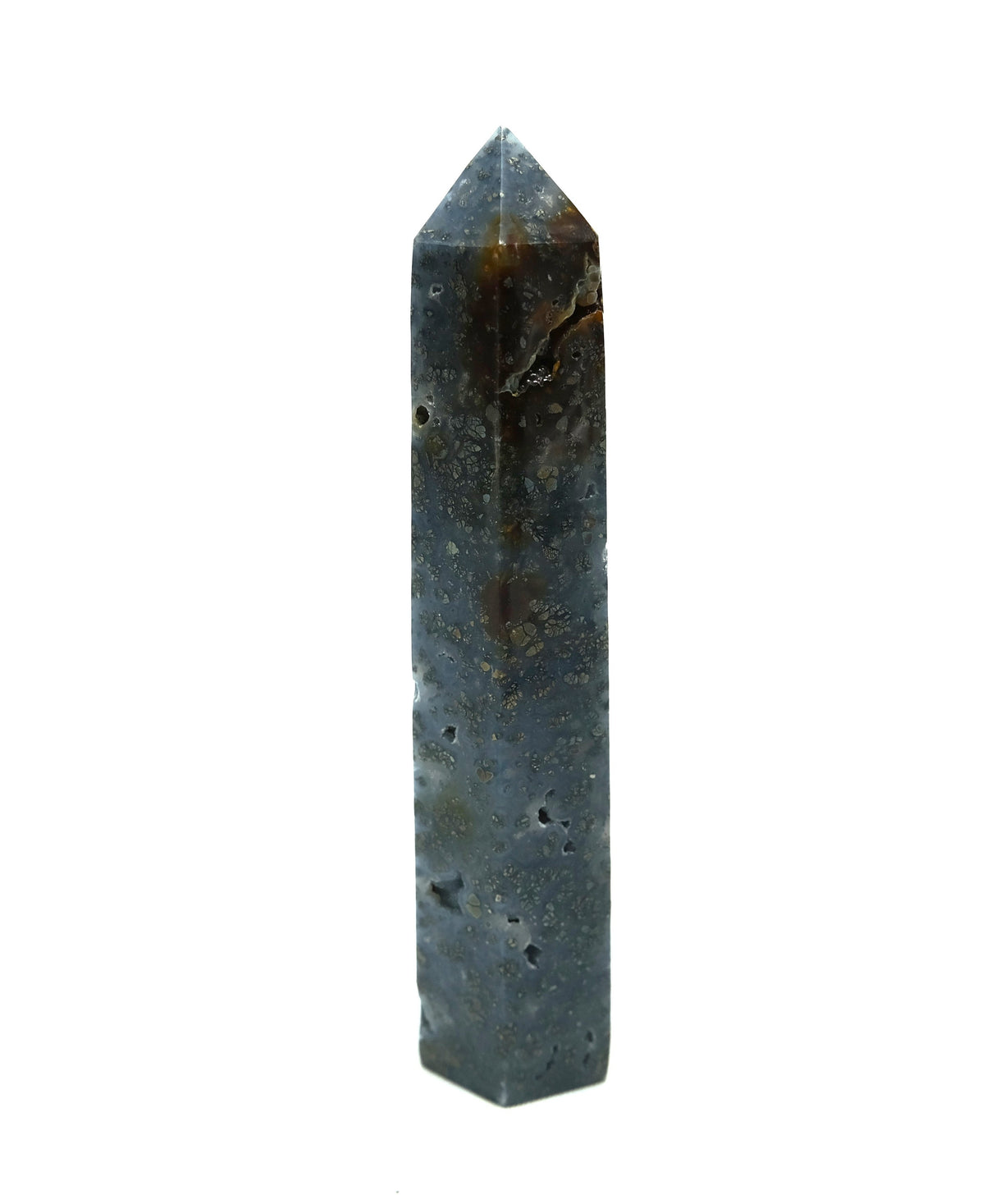 Marcasite Obelisk Point - Clarity • Strength • Transformation • Grounded Focus