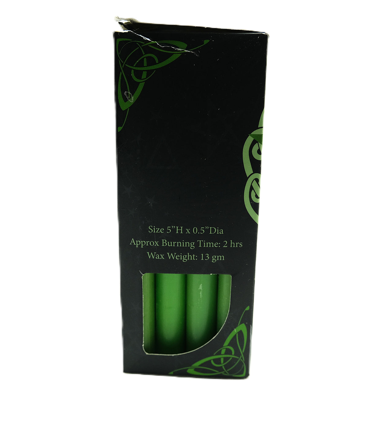 Mini Unscented Black Or Green Candles 20 pk 5" | Chime Candles | Spell Candles