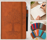 Faux Leather Mini Tree Of Life Journal With Pen