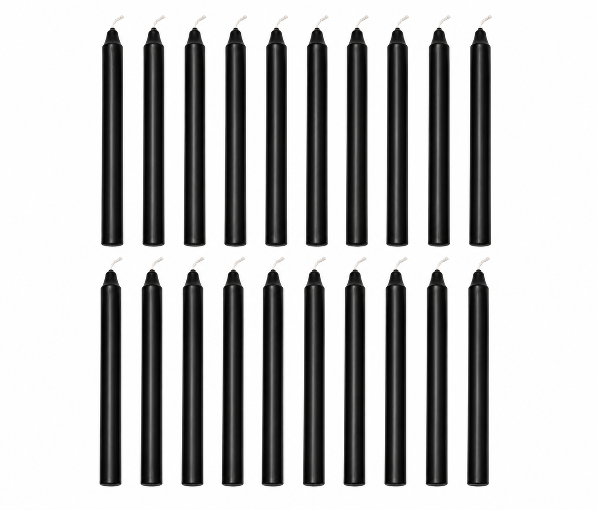 Mini Unscented Black Or Green Candles 20 pk 5" | Chime Candles | Spell Candles