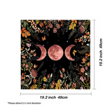 Moon Phase Garden Altar Cloth 19 x 19 Inch
