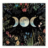 Moon Phase Garden Altar Cloth - Blue 19 x 19 Inch