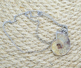 Ammonite Conch Fossil Pendant Necklace