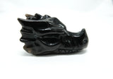 Obsidian Dragon Head Skull | Crystal Dragon | 3 Inch