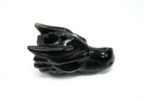 Obsidian Dragon Head Skull | Crystal Dragon | 3 Inch