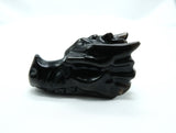 Obsidian Dragon Head Skull | Crystal Dragon | 3 Inch