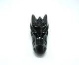 Obsidian Dragon Head Skull | Crystal Dragon | 3 Inch