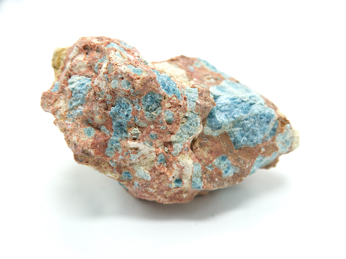 Raw Orange Calcite with Blue Apatite 06 | Ethically Sourced in Brazil