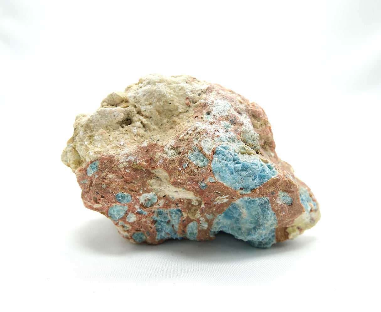Raw Orange Calcite with Blue Apatite 06 | Ethically Sourced in Brazil